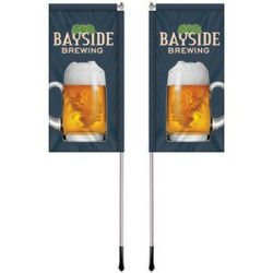 2.5' X 5' Custom Double Sided Windchaser Flag Kit