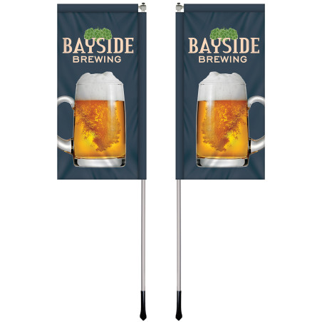 2.5' X 5' Custom Double Sided Windchaser Flag Kit