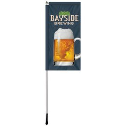 Front view of banner