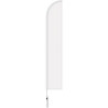 12' Double Sided Half Drop Banner w/ Premium Hardware & Spike