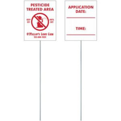 5" x 4" Corrugated Value Posting Signs - Two Sided Print