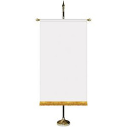 36" x 60" Premium Gonfalon 7' Kit / Straight Cut / Fringe