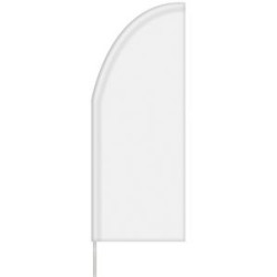 3' x 8' Custom Single Reverse Half Drop Flag