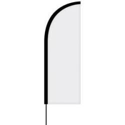 6' Double Sided Custom Portable Half Drop Banners