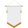 14" x 20" Podium Banner, V Cut/ with Fringe