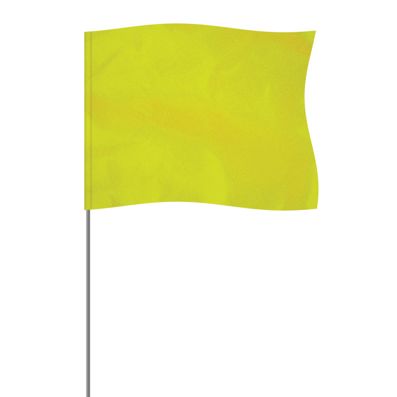 Lime 4" x 5" Marker Flag on a 21" Wire