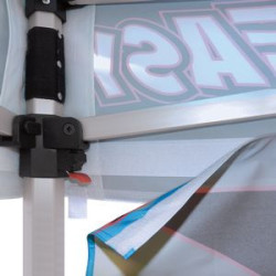 Hook and Loop under tent canopy