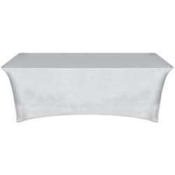 8' Customized Open Back Stretch Style Table Cover