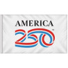 3' X 5' America 250th White Indoor Nylon Flag