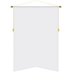 42" x 60" Podium Banner, Angle Cut / No Fringe