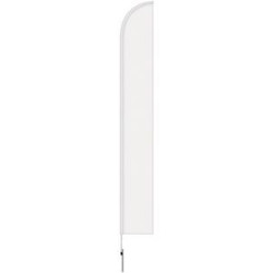 15' Double Sided Half Drop Banner w/Premium Hardware & Spike