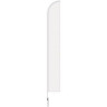 15' Double Sided Half Drop Banner w/Premium Hardware & Spike