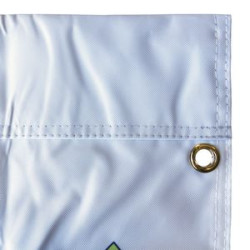 Grommet and fabric close up