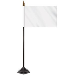 4" x 6" Single Reverse Stick Flag with Pyramid Stick Flag Base
