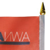 Back view of spear tip and pole sleeve
