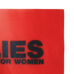 Close up of print and material