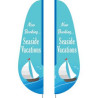 3' x 12' Custom Double Sided Feather Flag