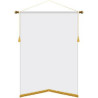 30" x 42" Podium Banner, Angle Cut/ with Fringe
