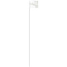 White 4" x 5" Marker Flag on a 36" Wire