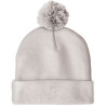 Knit Beanie with Pom and Cuff (No Logo)
