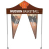 Back of Attached to Aluminum Square Frame Tent