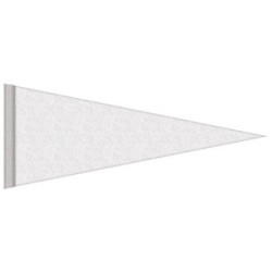 4" x 10" Digitally Printed Single Sided Custom Felt Pennant - HQ