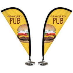 Double Sided Mini Desktop Teardrop Banner