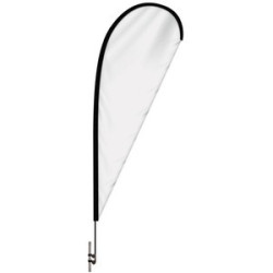 8' Double Sided Teardrop with Hardware and Tent Clamp