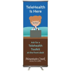 24"x 63" Custom Digitally Printed Retractable Banner Stand