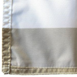 Back view of material and finishing
