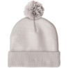Knit Beanie with Pom and Ribbed Cuff (Embroidery Logo)