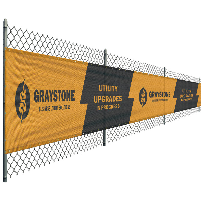 4' x 48' Premium Polyester Mesh Banner