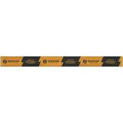 Front view of custom banner