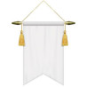7" x 10" Podium Banner, Angle Cut / No Fringe