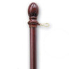 5' x 1" Dark Mahogany 1-Piece Pole