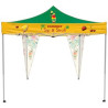 Back of Tent with Attached Banners