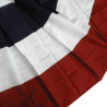 3' x 6' 5-Stripe Printed Cotton Pleated Fan