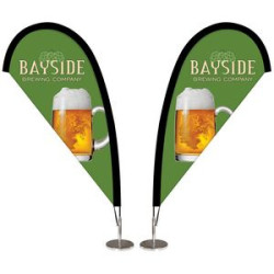 Double Sided Desktop Teardrop Banner