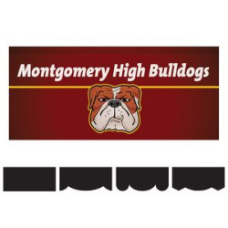 2.5' x 6' Parade Lead Banner - No Fringe