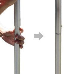 Close up of snap lock