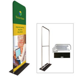 Full custom full color Slimfit Steel Base Banner Wall
