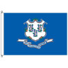 Connecticut 8' x 12' Nylon Flag w/ Rope & Thimble