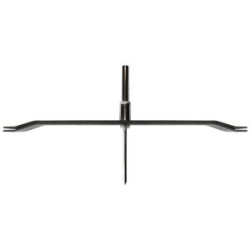 Side view with ground spike