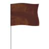 Brown 4" x 5" Marker Flag on a 21" Wire