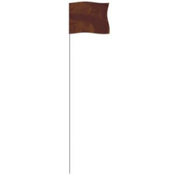 Brown 4" x 5" Marker Flag on a 21" Wire