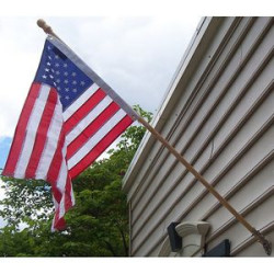 5' x 1" Natural Wood 1-Piece Pole