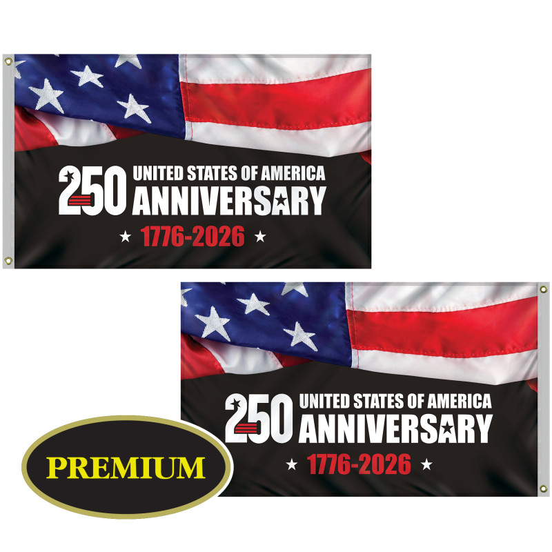 3' x 5' Double Sided Digitally Printed Knitted Polyester Flags