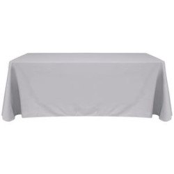 6' Customized Open Back Throw Style Table Cover