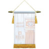 Rear view of banner