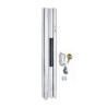 20' White Residential Aluminum Poles Set Without Flag